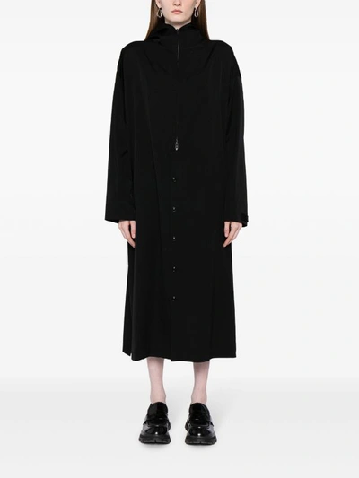 Y's Women U-hoodie Coat In Black