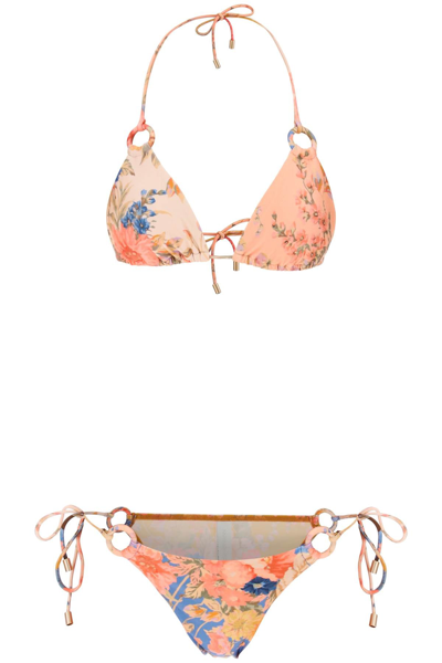 Zimmermann August Spliced Bikini Set In Beige