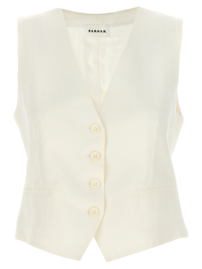 P.a.r.o.s.h . Single-breasted Vest In White