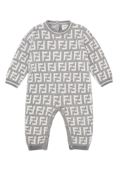 Fendi Kids Ff Motif Jumpsuit Set In Multi