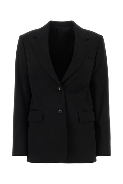 Lanvin Single Breasted Tailored Blazer In Black