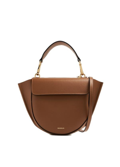 Wandler Hortensia Mini Top Handle Bag In Brown