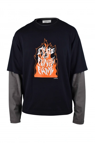 Lanvin T-shirt In Blue