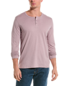 Atm Anthony Thomas Melillo Long Sleeve Henley In Purple