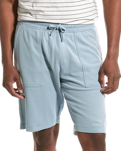 Atm Anthony Thomas Melillo Cotton Pique Pull On Shorts In Blue