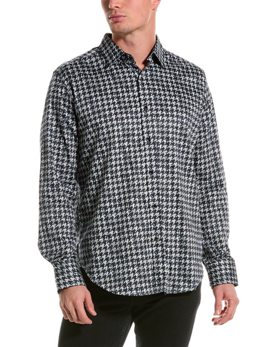 Robert Graham Yarbo Classic Fit Woven Shirt In Black
