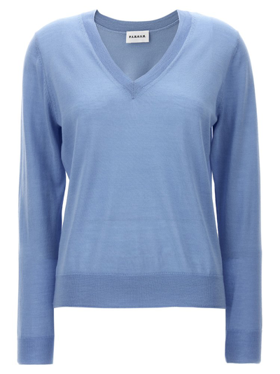 P.a.r.o.s.h . V-neck Sweater In Light Blue