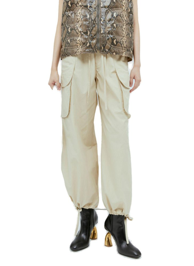 Rejina Pyo Vietta Twill Trousers In Beige