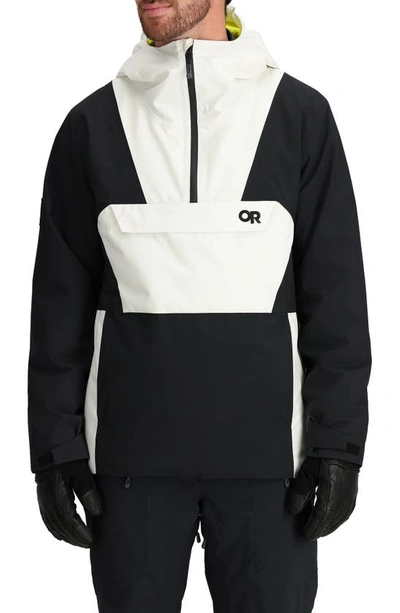 Outdoor Research Snowcrew Down Anorak In Black/ Snow