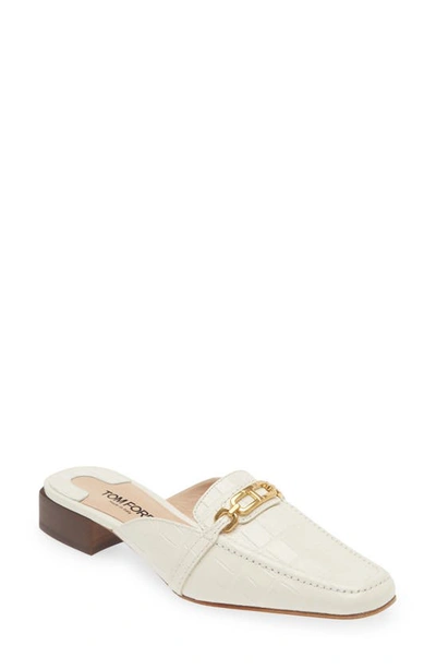 Tom Ford Whitney Loafer Mule In Cream