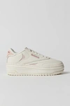 Reebok Club C Extra Platform Sneaker In Chalk/pospin/sedros, Women's At Urban Outfitters