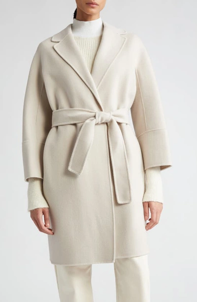 Max Mara Women's Arona Wool Belted Coat In Ecru