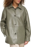 Levi's Oversize Faux Leather Relaxed Jacket In Sage