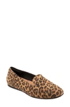 Softwalk Shelby Leather Loafer In Tan Cheetah