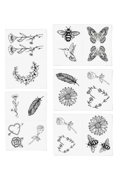Inked By Dani Embroidered Temporary Tattoos In Black