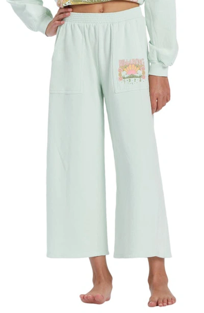 Billabong Kids' Shoreline Graphic Crop Sweatpants In Sweet Mint