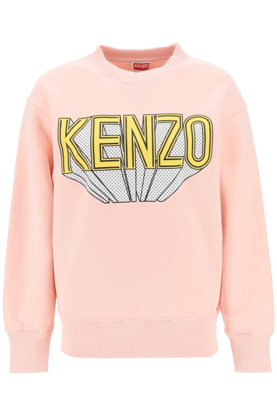 KENZO 3 D PRINTED CREW NECK SWEATSHIRT
