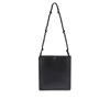 Jil Sander Women Black Leather Large Tangle Shoulder Bag In Black