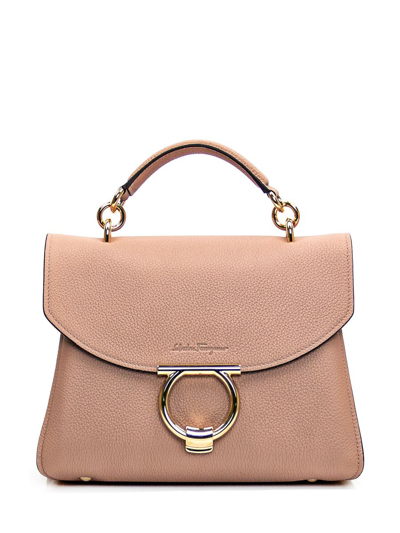 Ferragamo Gancino Bag In Beige