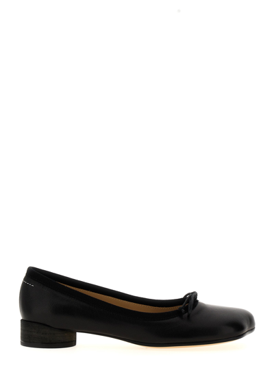 Mm6 Maison Margiela Anatomic Flat Shoes Black