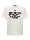 BALMAIN BALMAIN STAR T-SHIRT WHITE/BLACK