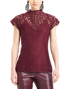 NATORI NATORI SCROLL LACE TOP