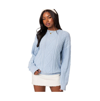 Edikted Women's Jessy Cable Knit Oversized Sweater In Light-blue