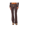 Edikted Women's Alexia Low Rise Sweatpants In Brown