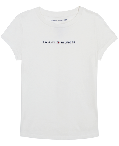 Tommy Hilfiger Big Girls Classic Embroidered T-Shirt & Stretch