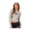Edikted Women's Sweet Ride Long Sleeve T Shirt In Gray-melange