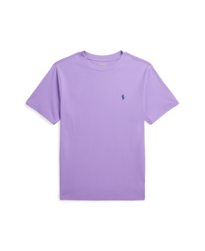 Polo Ralph Lauren Kids' Big Boys Cotton Jersey Crewneck T-shirt In Purple Martin