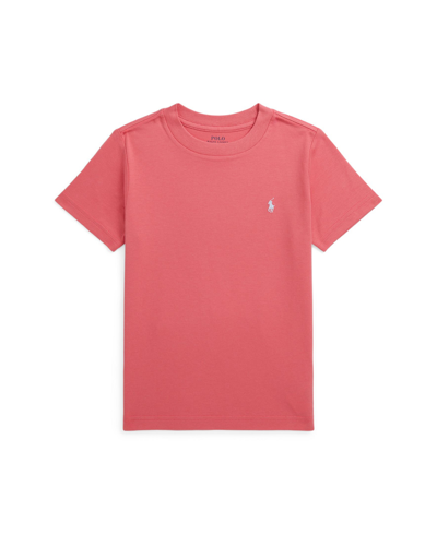 Polo Ralph Lauren Kids' Big Boys Cotton Jersey Crewneck T-shirt In Pale Red
