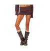 EDIKTED WOMEN'S GINO FOLD OVER KNIT MINI SKIRT