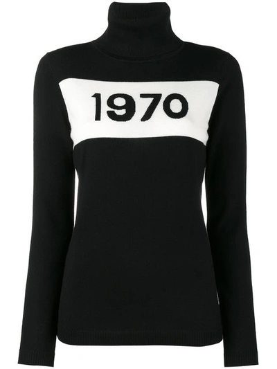 Bella Freud 1970 Wool Turtleneck Sweater In Black