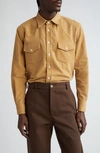 De Bonne Facture Camargue Shirt In Camel