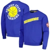 Mitchell & Ness Men's  Royal Golden State Warriors Hardwood Classics There And Back Pullover Sweatshi In Royal