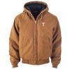 DUNBROOKE DUNBROOKE BROWN TEXAS RANGERS DAKOTA WORK FULL-ZIP HOODIE JACKET