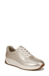 Naturalizer Shay Womens Leather Metallic Casual And Fashion Sneakers In Champagne Leather
