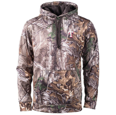Dunbrooke Camo Texas Rangers Champion Realtree Pullover Hoodie