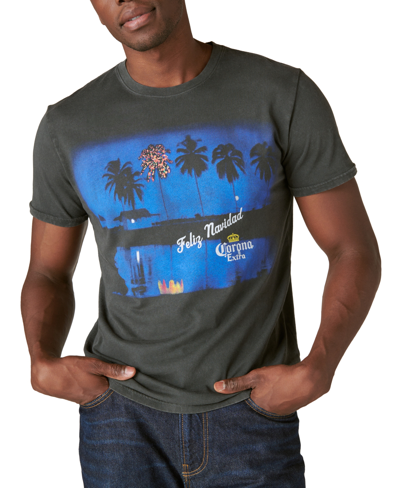 Lucky Brand Men's Corona Palms Regular-fit Graphic T-shirt In Jet Black