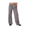 Edikted Robyn Side Stripe Track Pants In Dark-gray