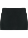 Khaite Meelar Viscose Blend Mini Skirt In Black
