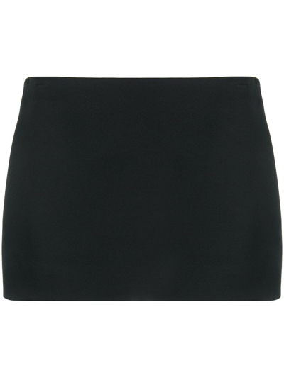 KHAITE THE JETT MINI SKIRT - WOMEN'S - ACETATE/SILK/VISCOSE