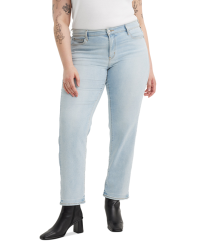 Levi's Trendy Plus Size Classic Straight Leg Jeans In Indigo Imagine