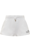 Dsquared2 Icon Logo Shorts In White In White-black