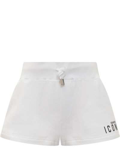Dsquared2 Be Icon Short In White-black