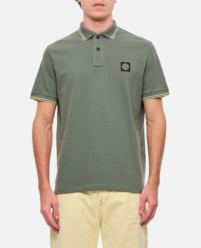 Stone Island Cotton Polo Shirt In Green