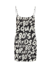 Dsquared2 Graphic-print Sleeveless Minidress In Colour Mix