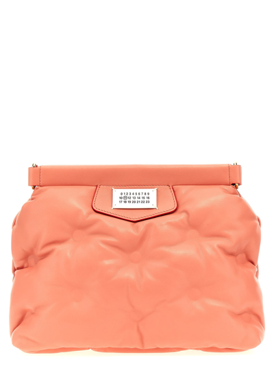 Maison Margiela Glam Slam Classique Small Clutch Pink In Coral Red