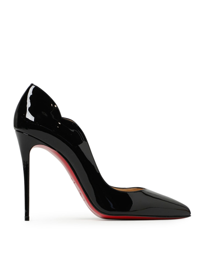 Christian Louboutin Hot Chick 100mm Patent Red Sole High-heel Pumps In Black